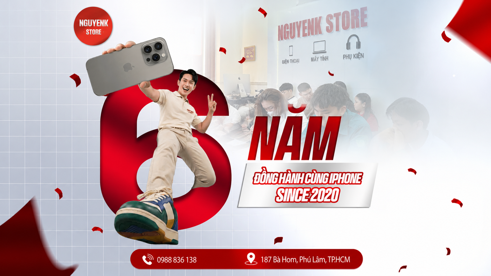 6 năm NguyenK Store đồng hành cùng iPhone, since 2020