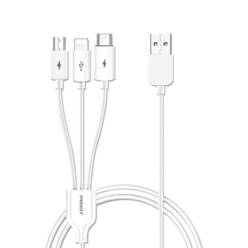 Cáp Pisen 3 trong 1 Lightning / Micro USB / USB-C